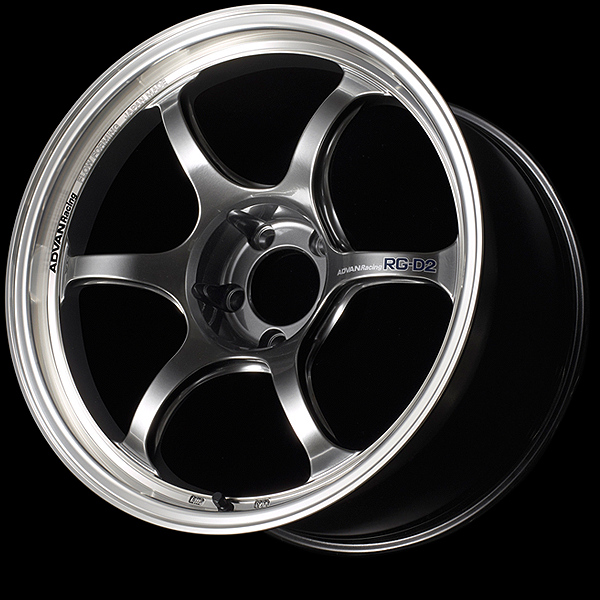 Advan RG-D2 18x7.5 +50 5-100 Machining & Racing Hyper Black Wheel main image 1