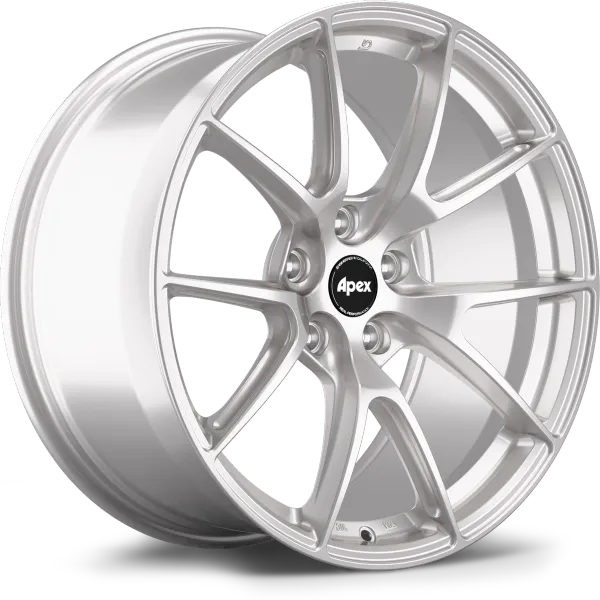 Apex Evolution Line Flow Formed VS-5 Race Silver Tesla Fitment