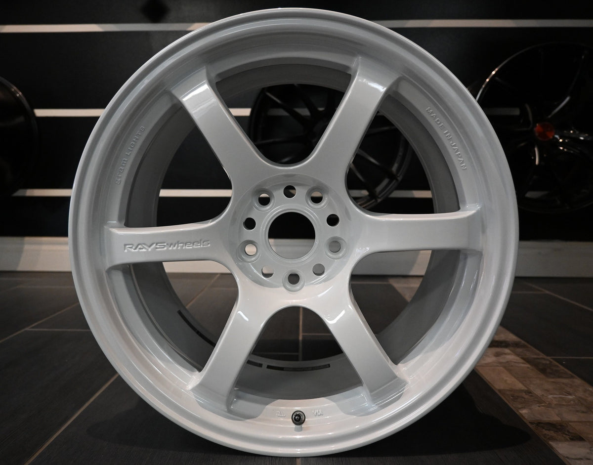 RAYS Gram Lights 57DR 18x9.5 ET38 5x114 White – Wheels Collection Ltd.