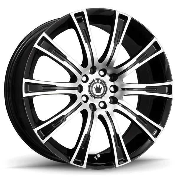 Konig Crown Machined Face / Gloss Black