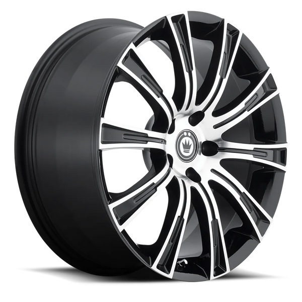 Konig Crown Machined Face / Gloss Black