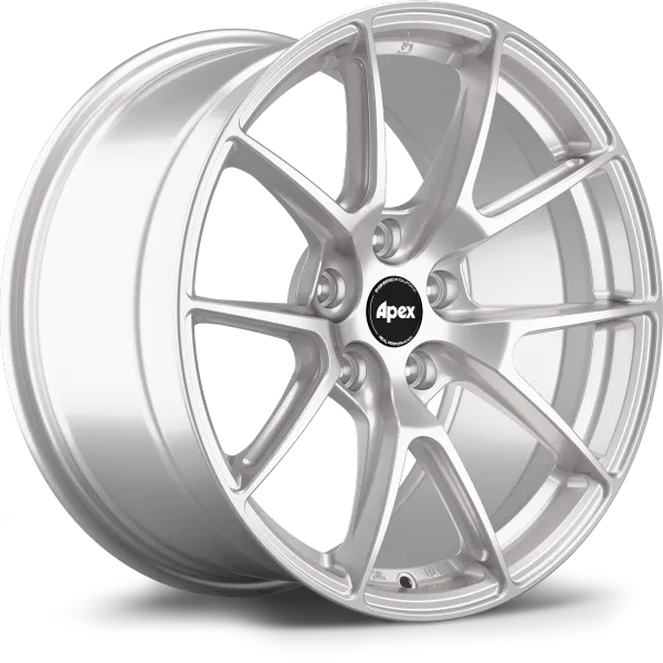 Apex Evolution Line Flow Formed VS-5 Race Silver Nissan Fitment