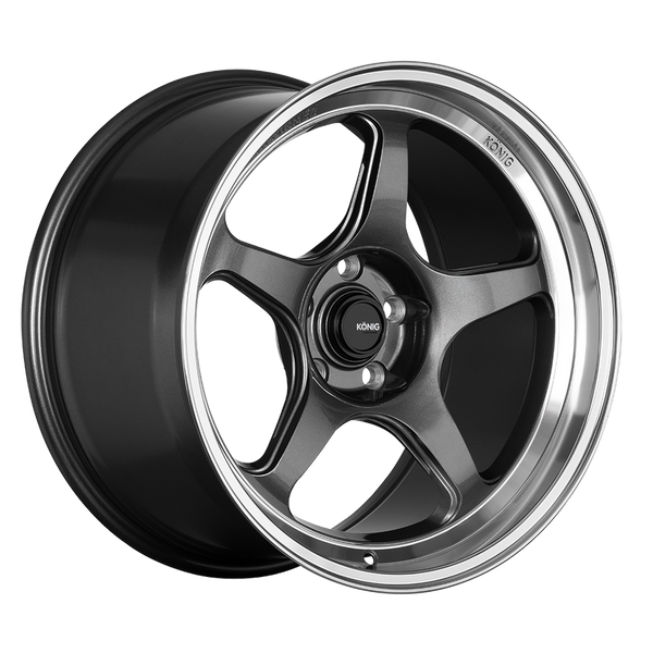 Konig FlowFormed Hyperspec Anthracite Metallic W/ Mirror Machined Lip