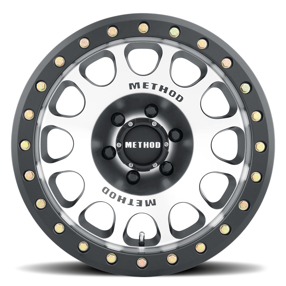 Method Race Wheels MR105 Beadlock Machined Matte Black Lip
