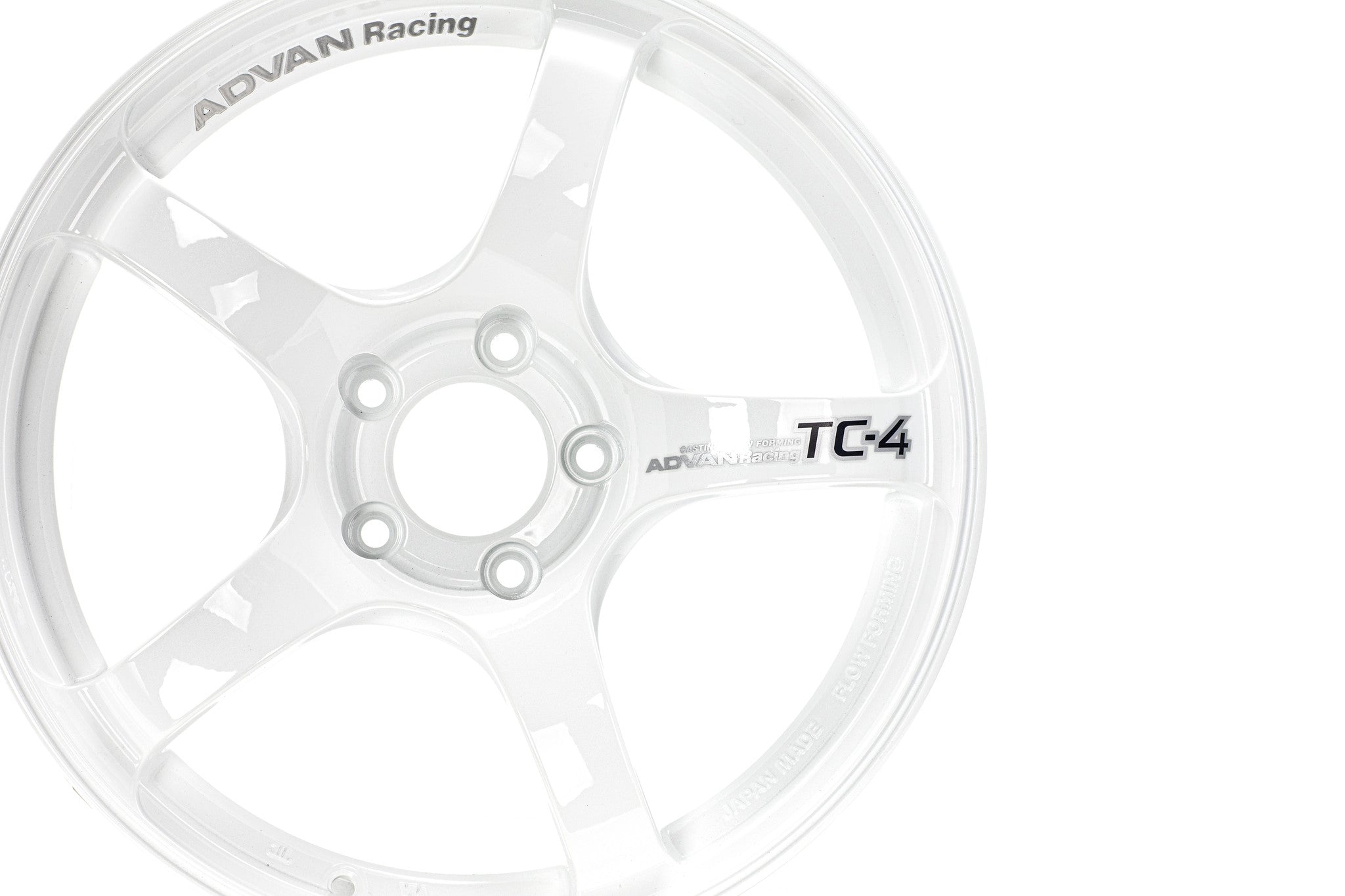 Advan Racing TC4 Racing White Metallic & Ring