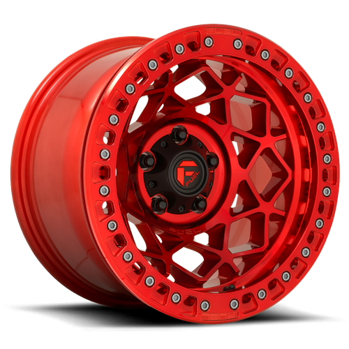 Fuel Off-Road 1-Piece D121 Unit Beadlock Candy Red