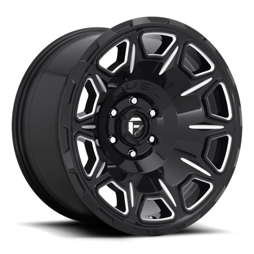 Fuel Off-Road 1-Piece D688 Vengeance Gloss Black Milled