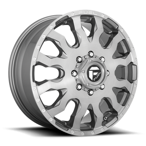 Fuel Off-Road 1-Piece D693 Blitz Brushed Gun Metal Tinted Clear