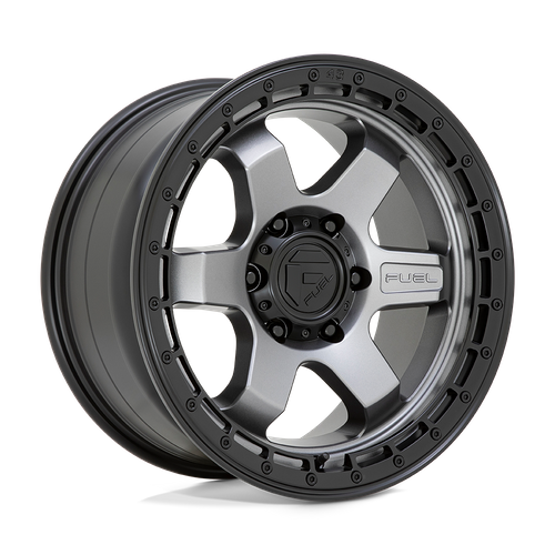 Fuel Off-Road 1-Piece D752 Block Matte Gunmetal With Black Ring