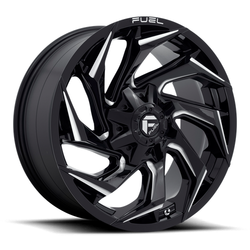 Fuel Off-Road 1-Piece D753 Reaction Gloss Black Milled
