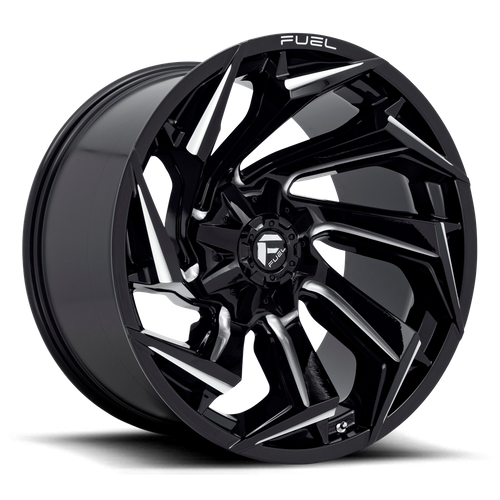 Fuel Off-Road 1-Piece D753 Reaction Gloss Black Milled