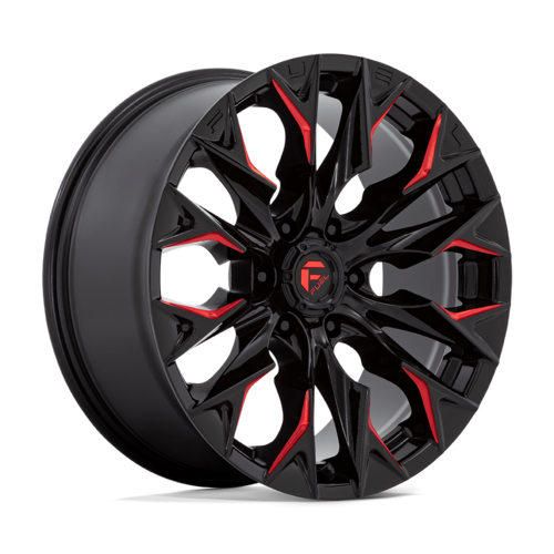 Fuel Off-Road 1-Piece D823 Flame Gloss Black Milled With Candy Red