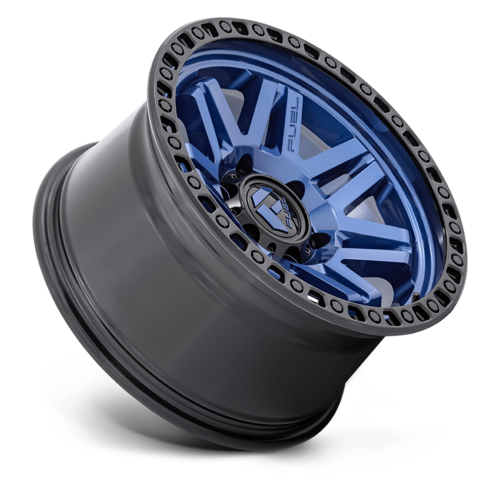 Fuel Off-Road 1-Piece D813 Syndicate Dark Blue With Black Ring