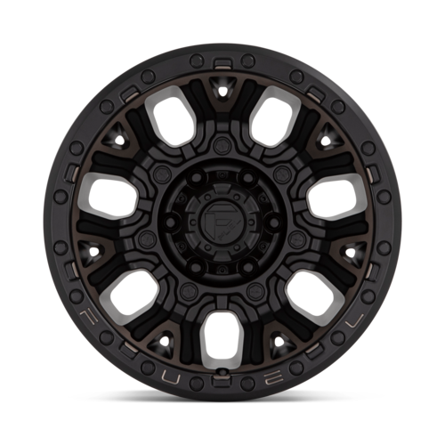 Fuel Off-Road 1-Piece D824 Traction Matte Black With Double Dark Tint