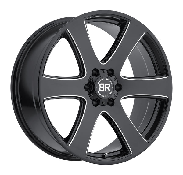 Black Rhino Haka Gloss Black w/ Milled Spokes